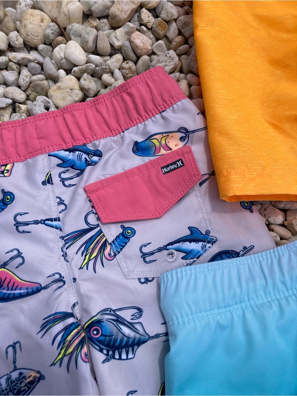NEW ✨ HURLEY - Bundle of 3 Little Boys Swim Trunks with Liners - 4T - Picture 12 of 15